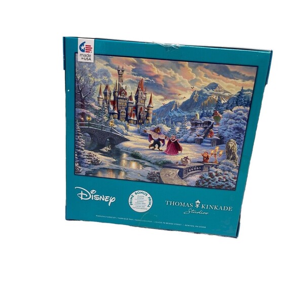 Ceaco 1000 piece-Disney:  Beauty & the Beast Winter Enchantment-jigsaw puzzle - Picture 2 of 13